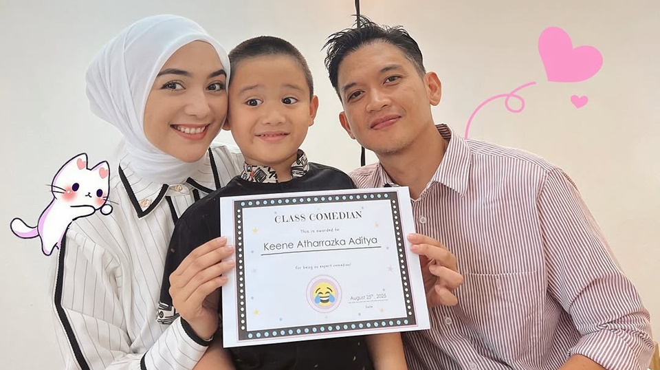 Citra Kirana Pamer Putranya Dapat Penghargaan 'Class Comedian' [Instagram]